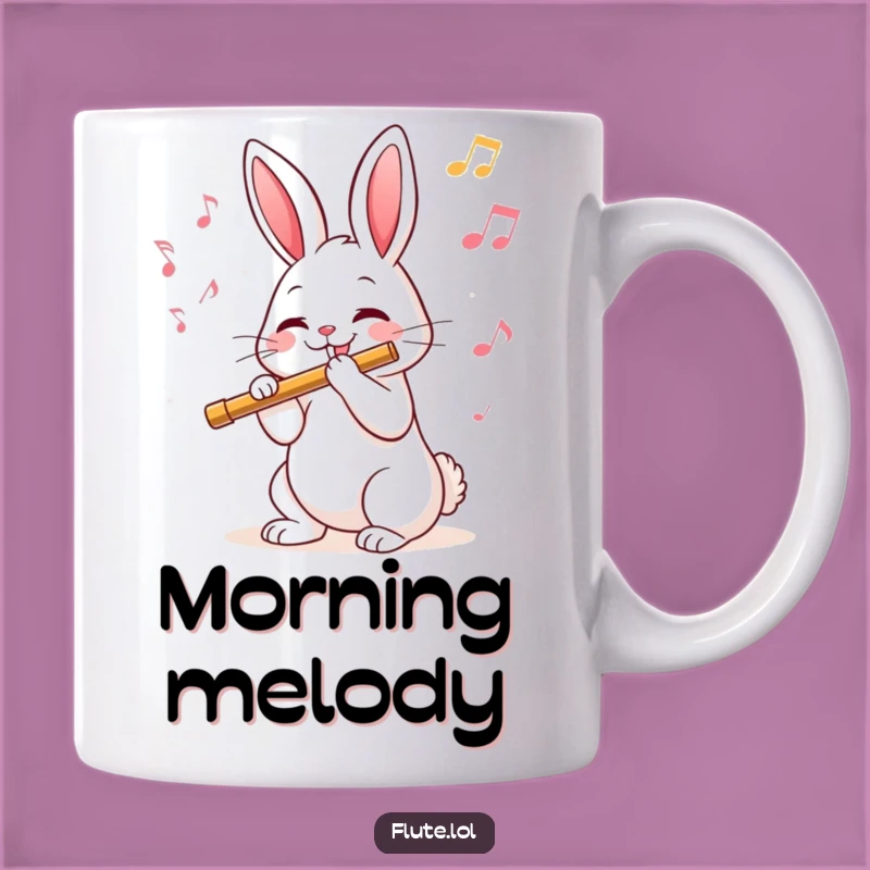 Funny Rabbit Flute Mug: Enchanting Melody Maker for Music Lovers, a Delightful Funny Gift