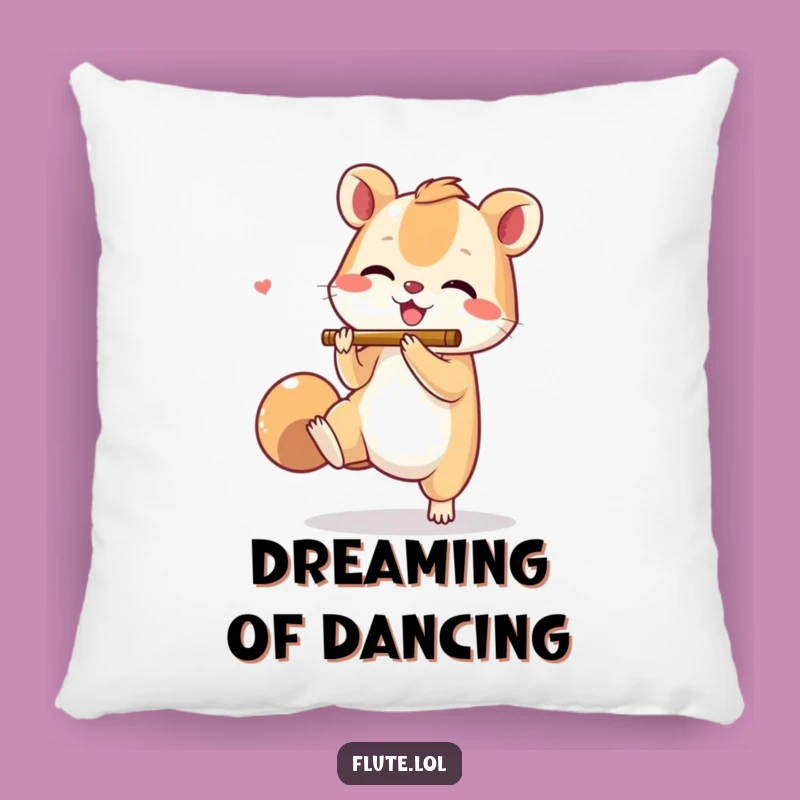 Funny Tapping Flute Dancer Pillow: Cozy Up with Rhythmic Comfort