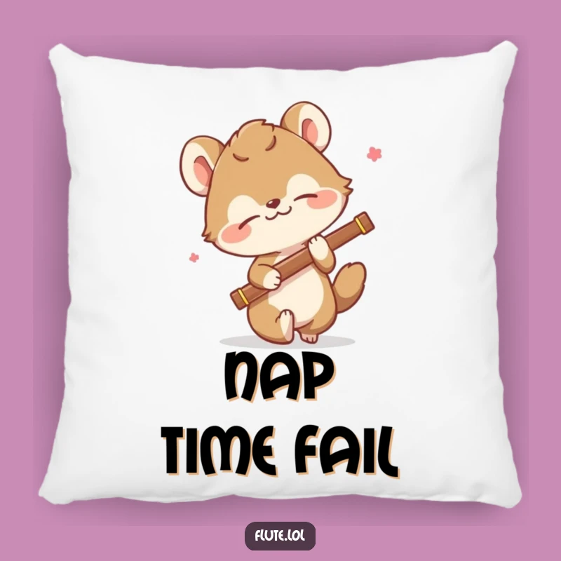 Funny Tripping Flute Player Pillow: Cozy Up with Comedic Mishaps