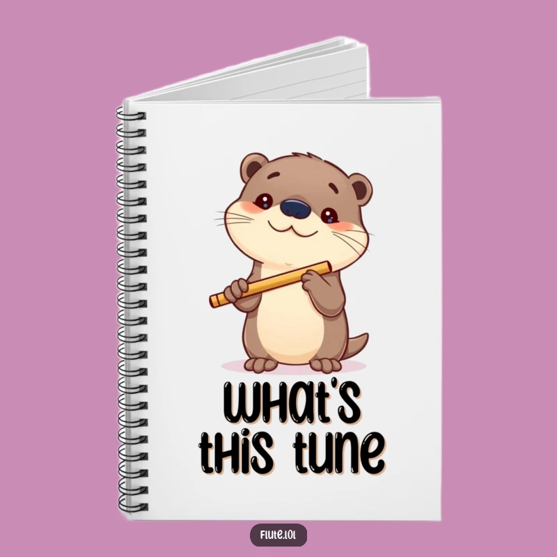 Funny Curious Otter Flute Notebook: Jot Down Your Wonders, a Perfect Funny Gift