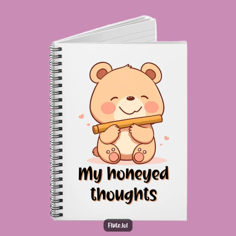 Funny Bear Flute Notebook: Compose Your Thoughts with Happiness!