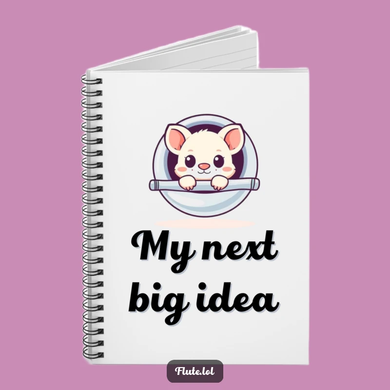 Funny Flute Peekaboo Notebook: Jot Down Ideas with Musical Amusement