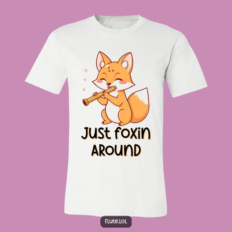 Funny Fox Flute T-Shirt: Wear Your Musical Merriment!